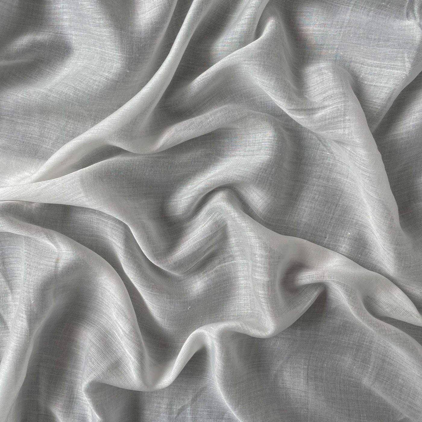 Fabric Pandit Fabric White Dyeable Pure Lawn Cotton Satin Plain Fabric (Width 44 Inches, 62 gms)