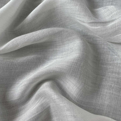 Fabric Pandit Fabric White Dyeable Pure Lawn Cotton Satin Plain Fabric (Width 44 Inches, 62 gms)