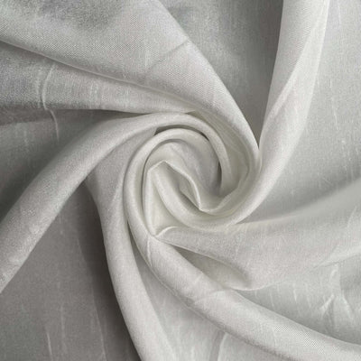 Fabric Pandit Fabric White Dyeable Pure Viscose Dola Silk Plain Fabric (Width 45 Inches, 105 Gms)