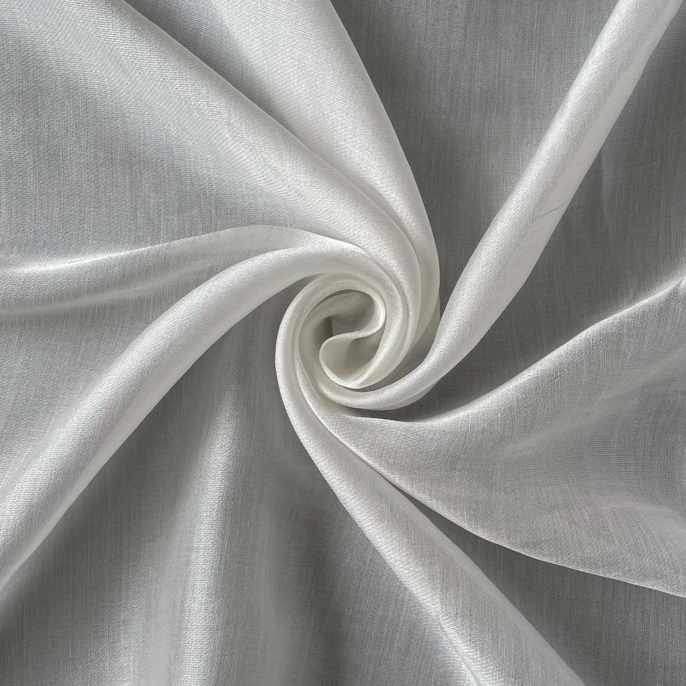 Fabric Pandit Fabric White Dyeable Pure Viscose Organza Satin Plain Fabric (Width 44 Inches, 92 Gms)