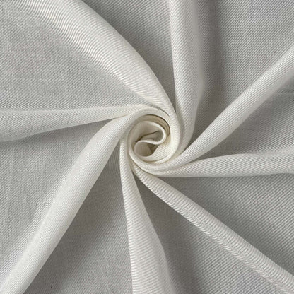 Fabric Pandit Fabric White Dyeable Pure Viscose Rayon Twill Plain Fabric (Width 36 Inches, 89 Gms)