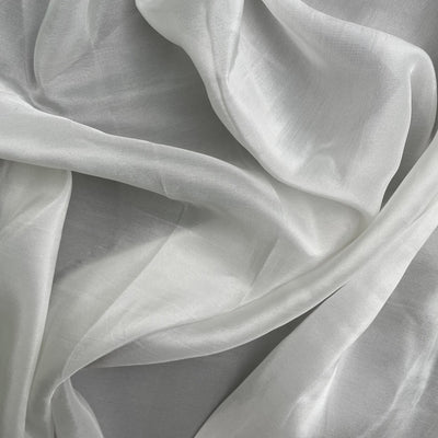 Fabric Pandit Fabric White Dyeable Pure Viscose Upada Silk Plain Fabric (Width 45 Inches, 77 Gms)