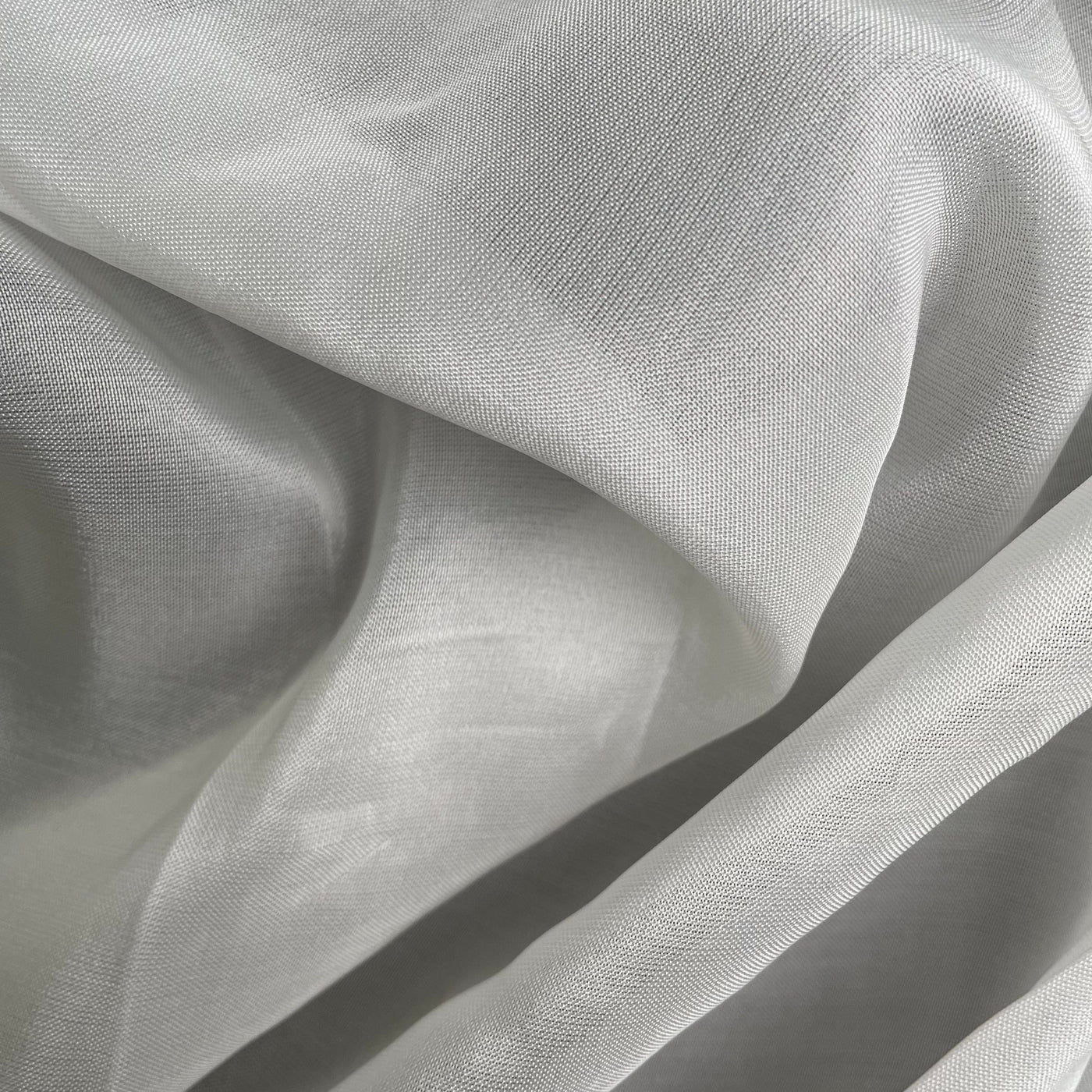 Fabric Pandit Fabric White Dyeable Pure Viscose Upada Silk Plain Fabric (Width 45 Inches, 77 Gms)