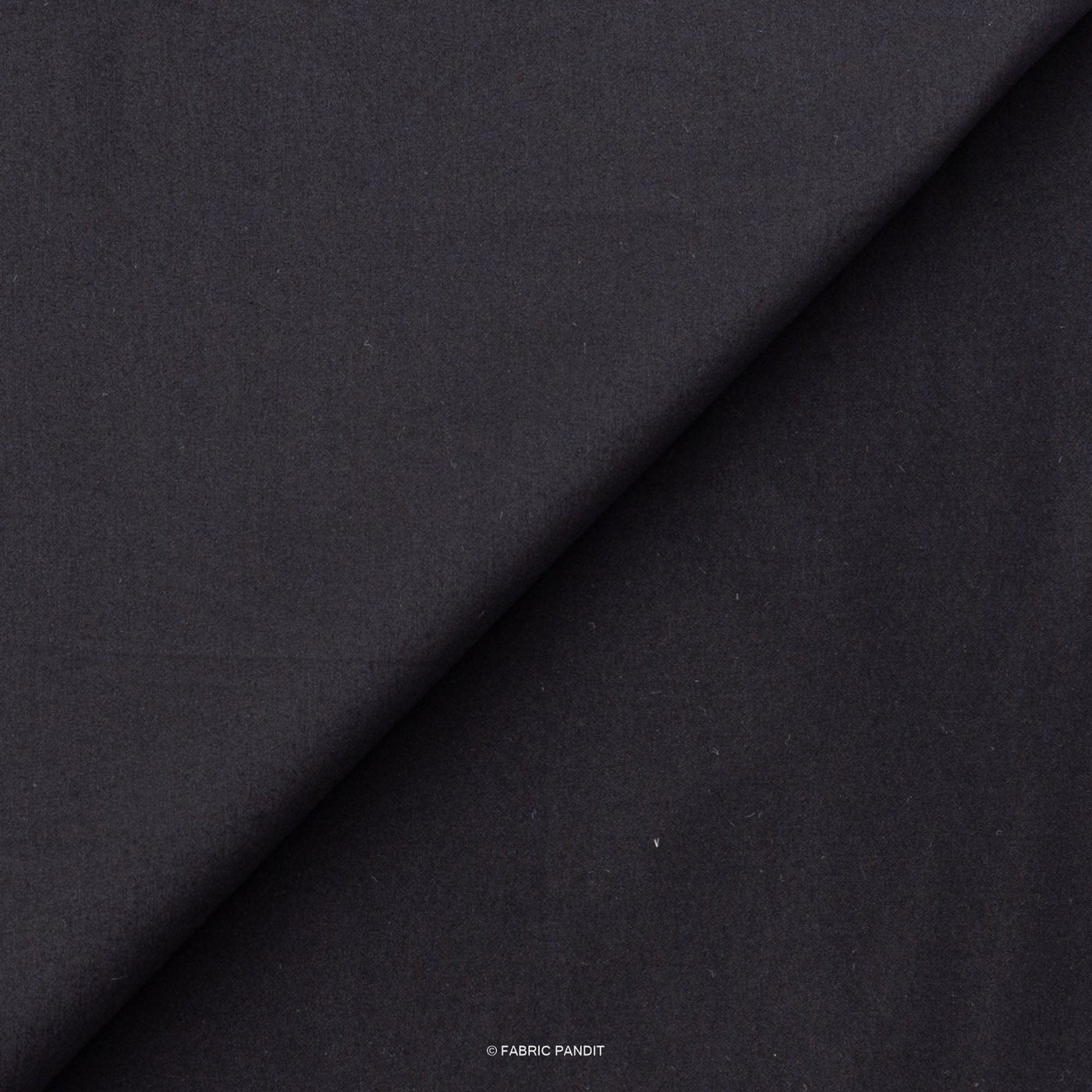 Fabric Pandit Shirt Carbon Black Premium Cotton Lycra Stretch Unstitched Men's Shirt Piece (Width 54 Inch | 1.60 Meters)