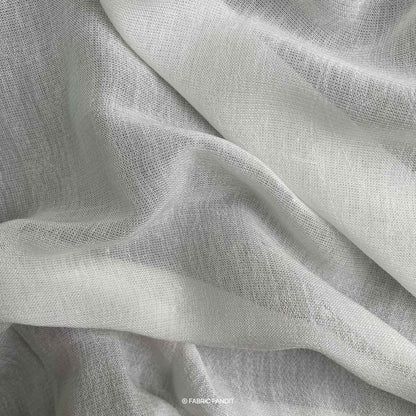 Fabric Pandit White Plain Dyeable Pure Modal Georgette Fabric (Width 44 inches)